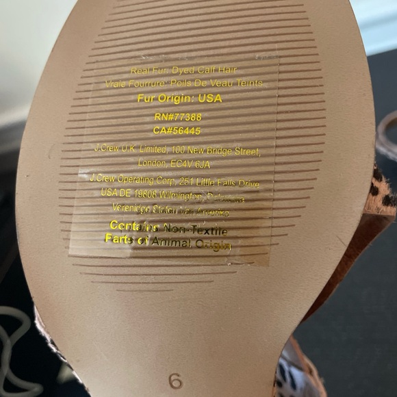 Madewell Calf Hair Leopard Sandals Size 6 – Block Heel Strappy - Picture 9 of 10